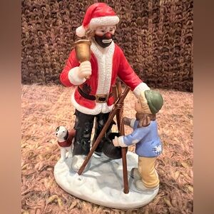 Emmett Kelly Jr “Spirit of Christmas VI” miniature 5” #10036, w/box. Excellent!